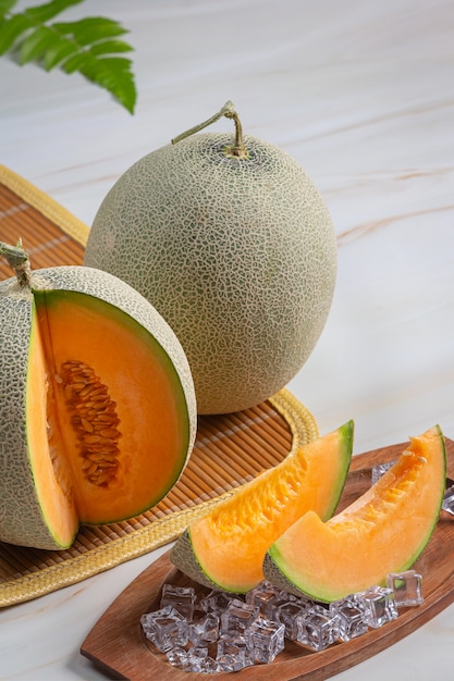 Cantaloupe Melons Fruit