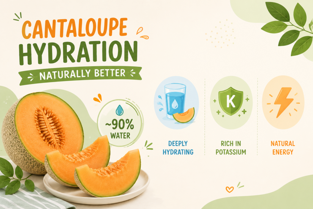 This image has an empty alt attribute; its file name is Cantaloupe-benefits-for-hydration-1024x683.png